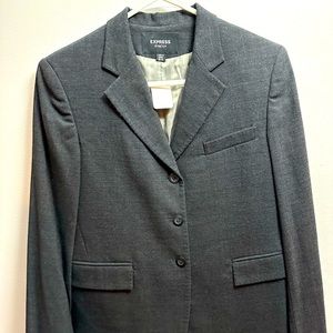 Express Gray Blazer top Size 3/4